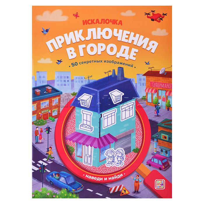 Книжка с лупой. Приключения в городе (Искалочка)