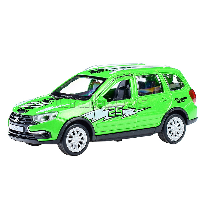 Машина металл lada Granta Cross 2019 спорт" 12см, (зеленый) инерц., в коробке