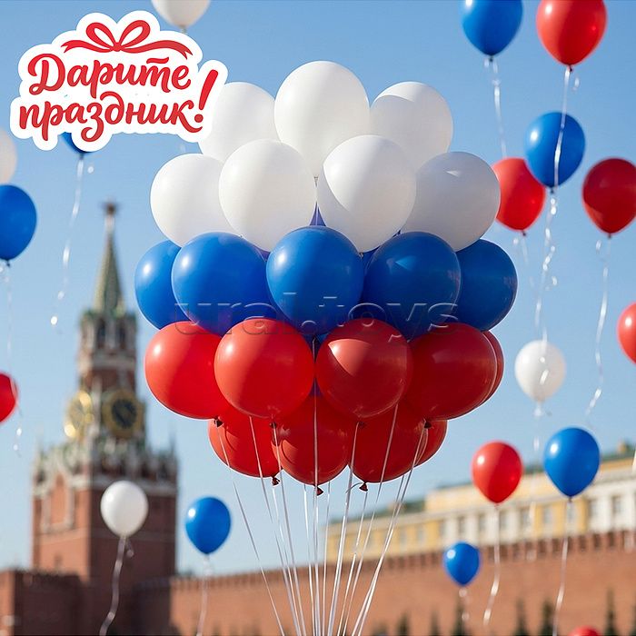 Украшение интерьерное Фонтан из шаров "Триколор" 30 шт.