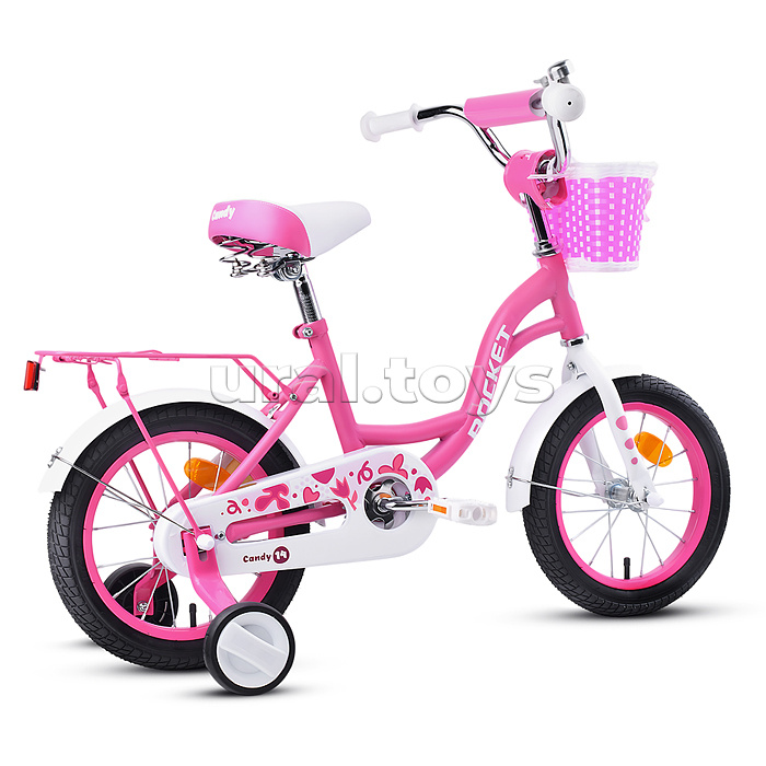 Велосипед 14" Rocket Candy, цвет розовый