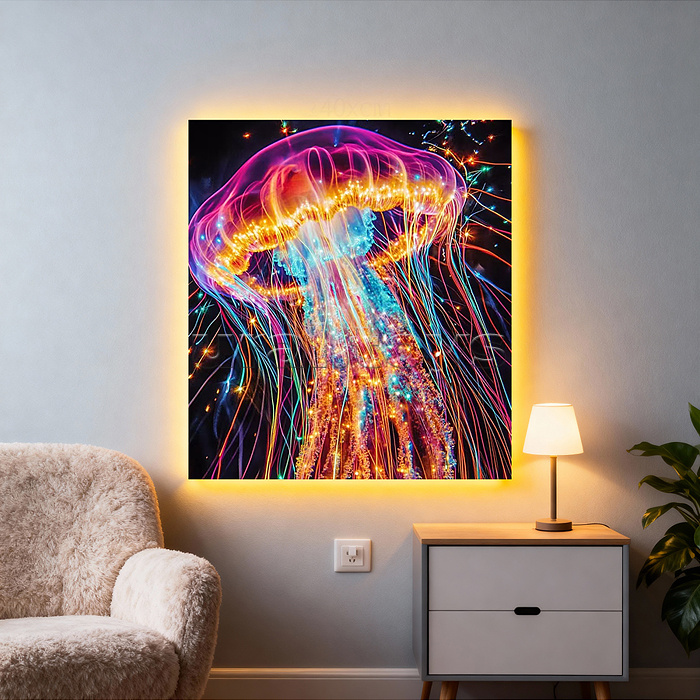 Мозаика алмазная "Волшебная медуза" 20*20 см.