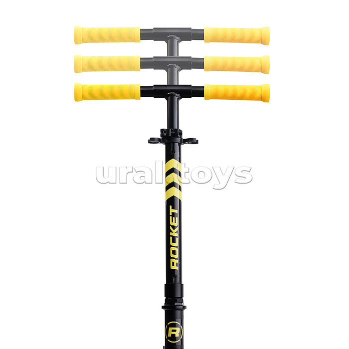 Самокат детский ROCKET, алюминиевый, колеса PU, 145 мм, жёлтый