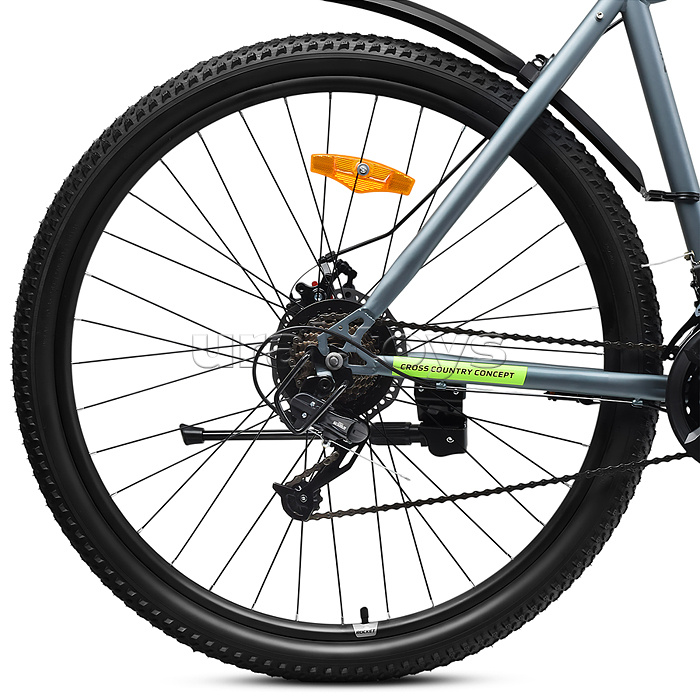 Велосипед 29" Rocket Crater 29, цвет серый/зеленый, размер 21"