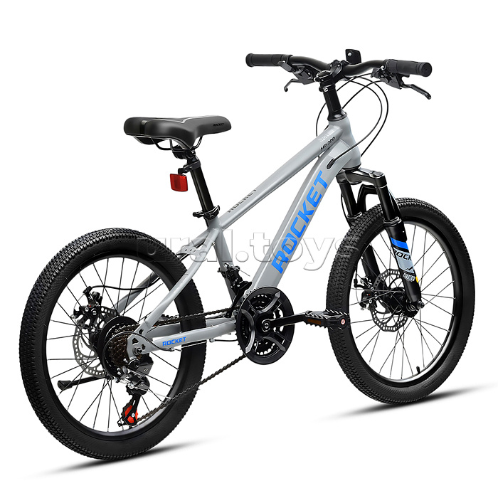 Велосипед 20" Rocket MP-200, цвет серый/синий, размер 11"
