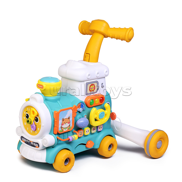 Игровой центр-Каталка "Маленький поезд №2" со спреем, в коробке