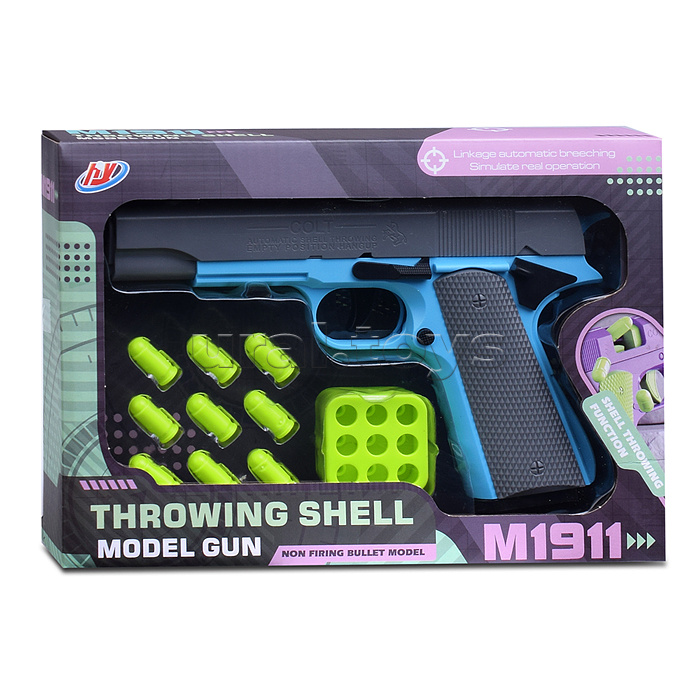 Пистолет "Кольт" с мягкими пулями. в коробке