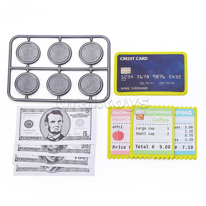 Игровой набор "Касса. Магазин дома №1" с аксессуарами, в коробке