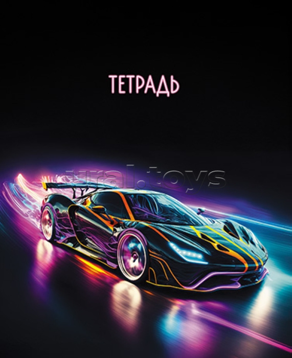 Тетрадь 48л. клетка "Спорт. Авто"