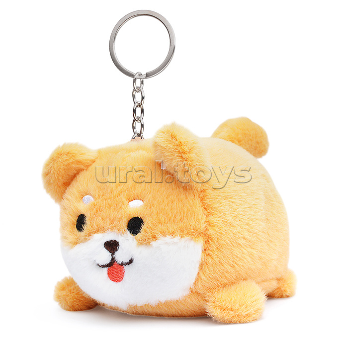 Мягкая игрушка-брелок "Собака Чили" с кольцом 12см