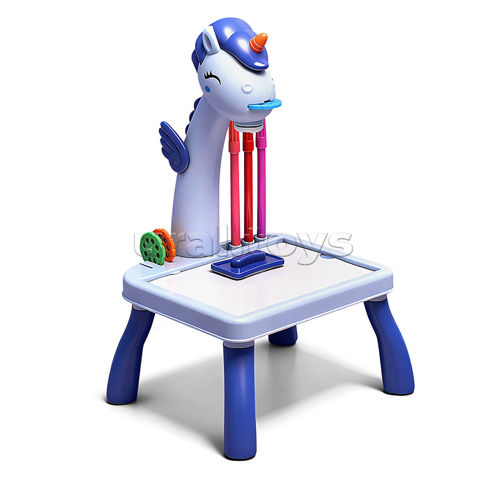 Доска для рисования "Единорог" с проектором, в коробке