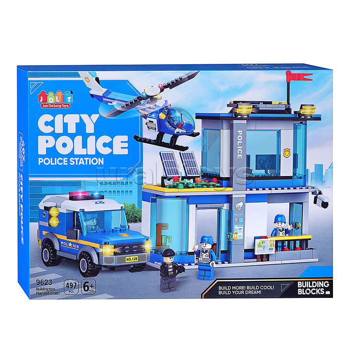 Конструктор "Полицейский участок" (497 дет.) в коробке