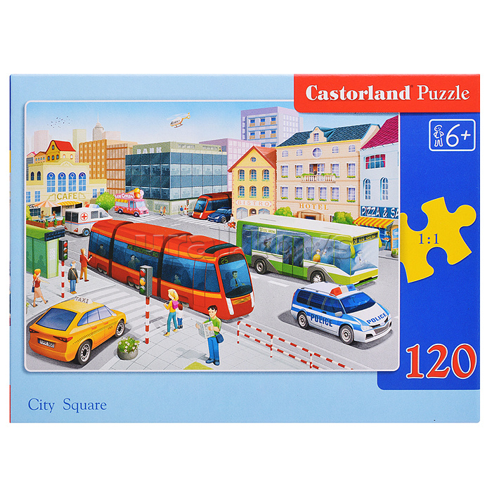 Пазлы 120 "Городская площадь"