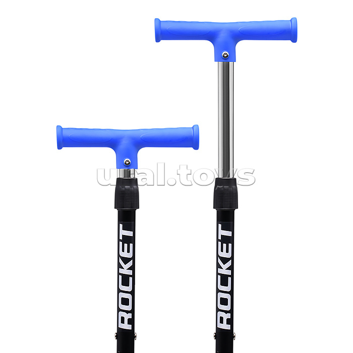 Самокат трёхколёсный ROCKET колёса PU, цвет синий