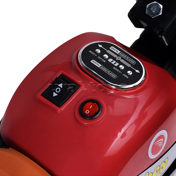 Электромобиль детский "Байк" (цвет красный)