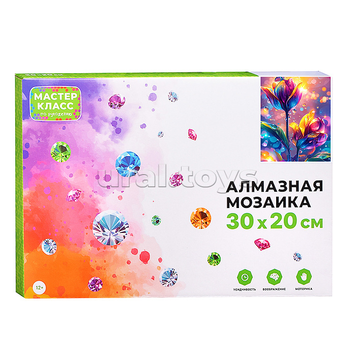 Мозаика алмазная "Волшебный цветок" 20*30см.