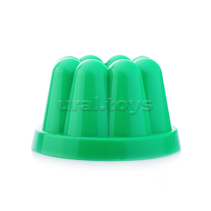 Набор №21: ведро-цветок среднее, ситечко-цветок, совок №2, грабельки №2, 3 формочки