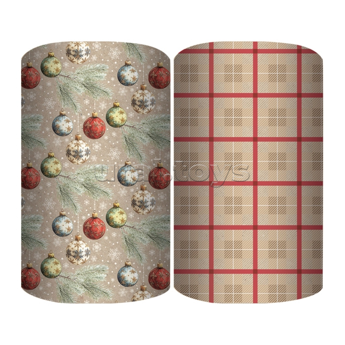 Упаковочная бумага НГ "Классика" крафт в ассортименте, рулон в термоусадочной пленке, 70х100см.