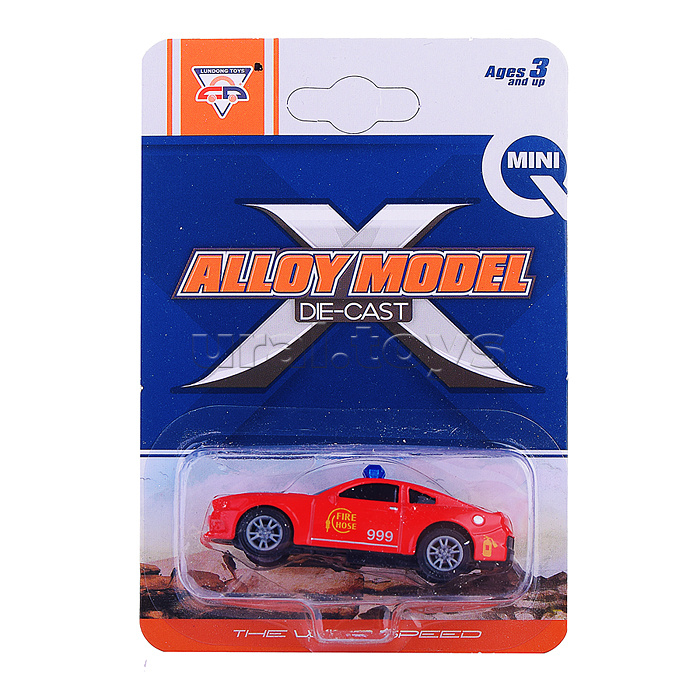 Машина "Полицейский вираж" металл. на листе