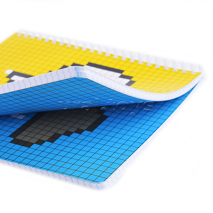 Тетрадь 96л. клетка  А5  Гребень ML Перевертыш, пиксель стандарт