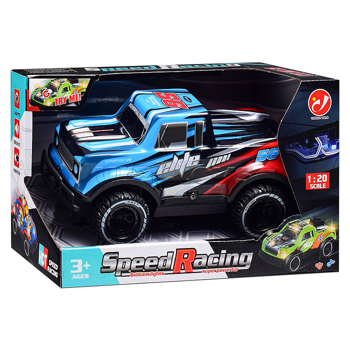 Машина "Вседорожник" 1:20, свет, звук, в коробке