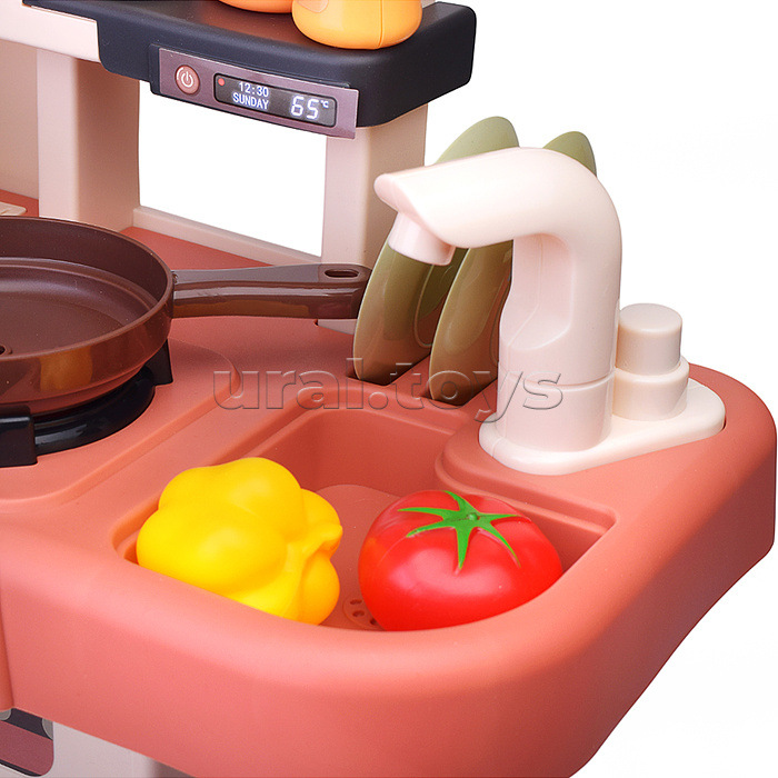 Игровой набор кухня "Готовим с мамой" (36 предметов) (со светом) в коробке