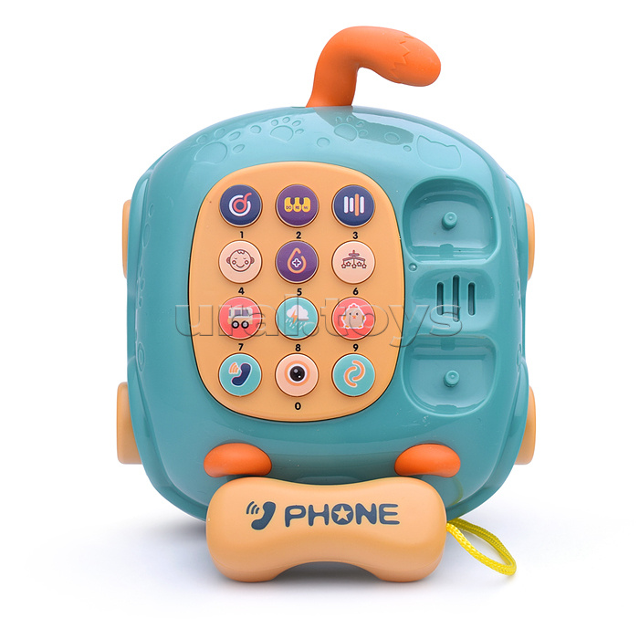Набор игрушек развивающих "Веселый телефон" на батарейках, в коробке
