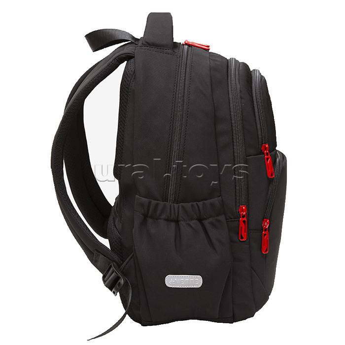 Рюкзак "Zoom. Game Monster" школьный 38x30x19 см (16 л) 550 г, плотный износостойкий полиэстер с водоотталкивающей пропиткой, 1 отделение на молнии с уплотненным отделением для ноутбука до 15 дюймов и книг, 2 передних отделения на молнии, 1 передний карма