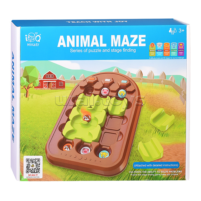 Игра развивающая "Animal maze" в коробке