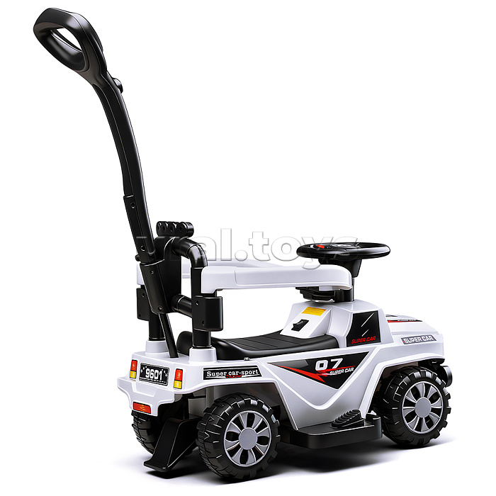 Каталка детская-электромобиль "Машина" (цвет белый)