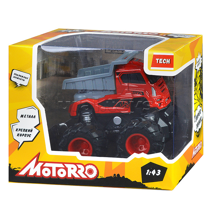Машинка металлическая Big Foot, 1:43, серия Tech Машинка металлическая Big Foot, 1:43, серия Tech