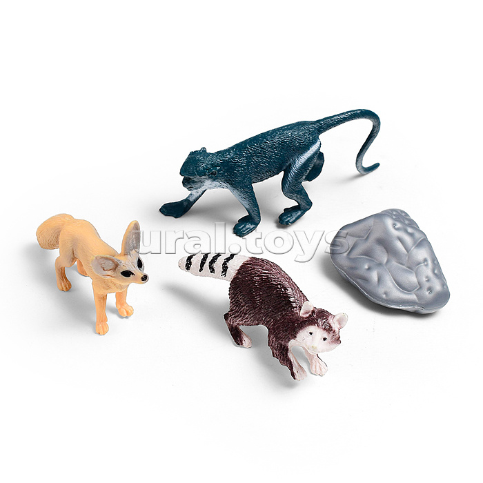 Набор животных "Тайга и тундра" в пакете