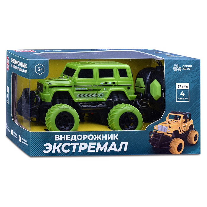 Машина "Внедорожник Экстремал-2" р/у, 27 MHz, в коробке Машина "Внедорожник Экстремал-2" р/у, 27 MHz, в коробке