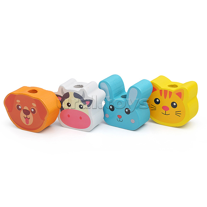 Игра логическая-Пирамидка "Милые зверята" с рыбалкой