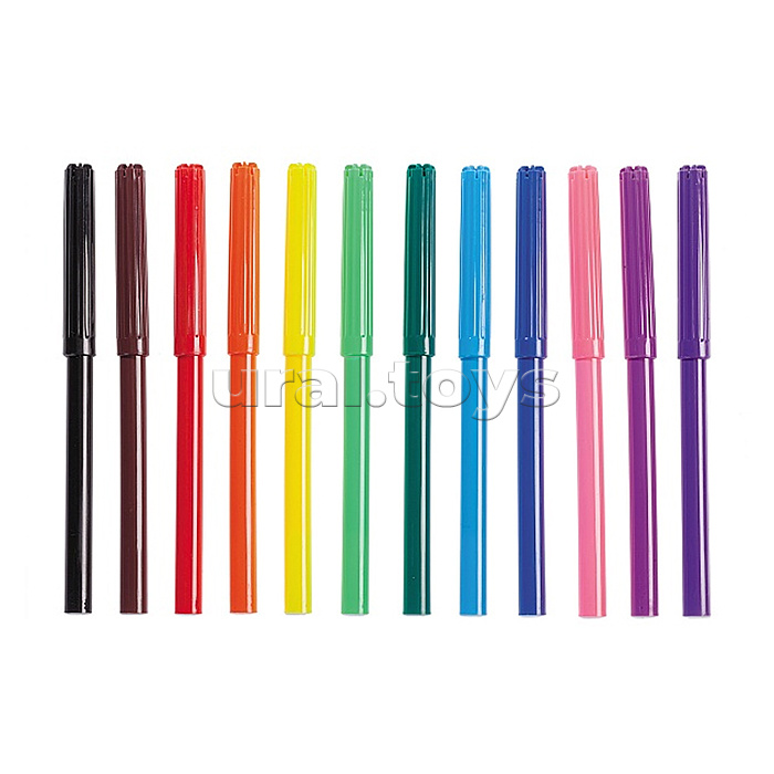 Фломастеры 12 цв. "ЭКО" "Дрифт" в картонной коробке с европодвесом