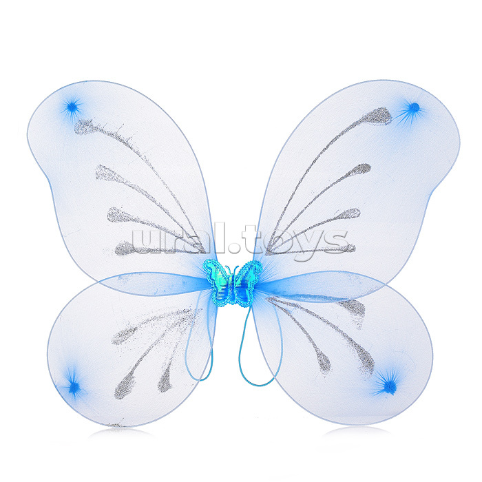 Крылья карнавальные "Бабочка-волшебница" (ободок, крылья, палочка) в пакете