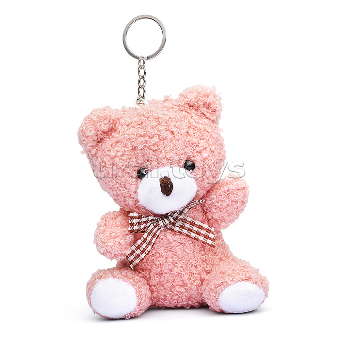 Мягкая игрушка-брелок "Медведь с бантиком" 10 см.