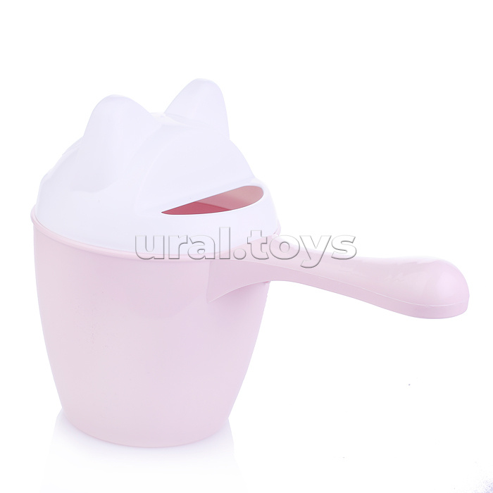 Ковш с крышкой "Котофей" розовый Ковш с крышкой "Котофей" розовый