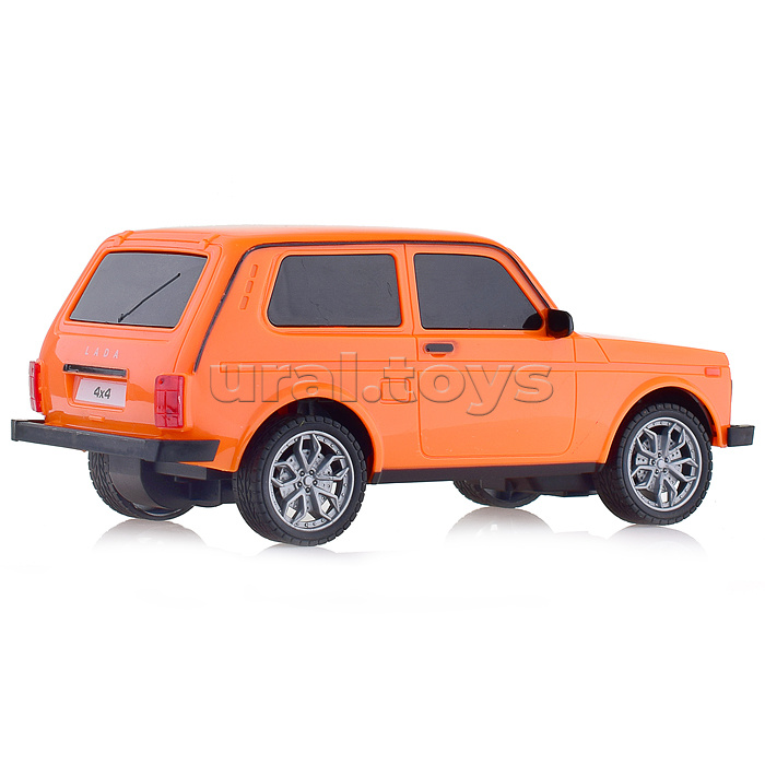 Машина р/у LADA 4x4 18 см, (свет, оран,) в коробке Машина р/у LADA 4x4 18 см, (свет, оран,) в коробке