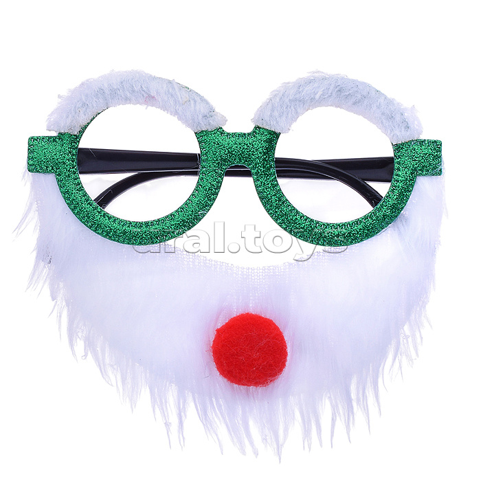 Очки карнавальные "Дедушка Мороз" в пакете