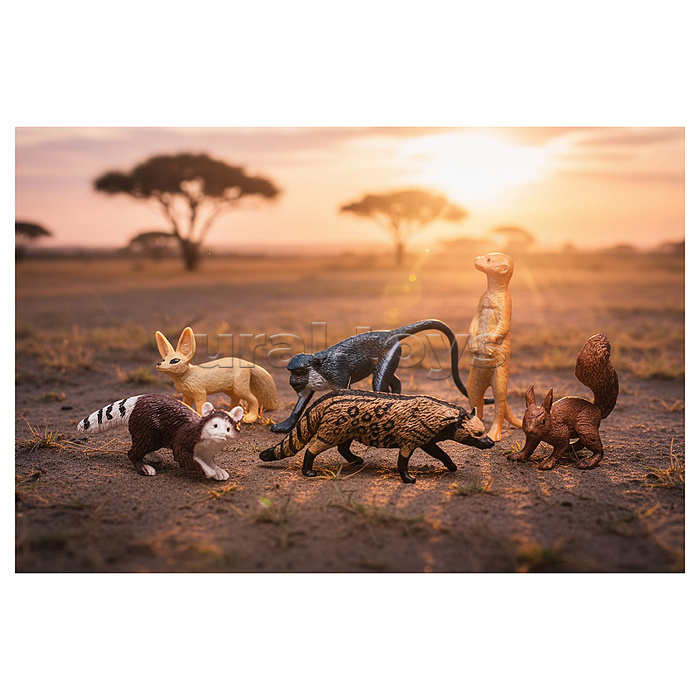 Набор животных "Лесные жители" в пакете