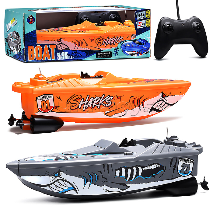 Катер "Акула" р/у, 27MHz, в коробке