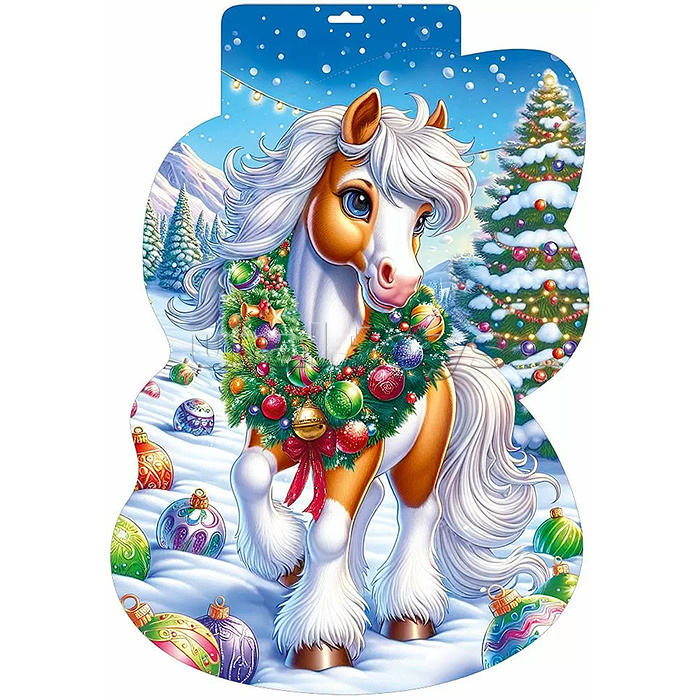 Фигура вырубная "Лошадка в венке"