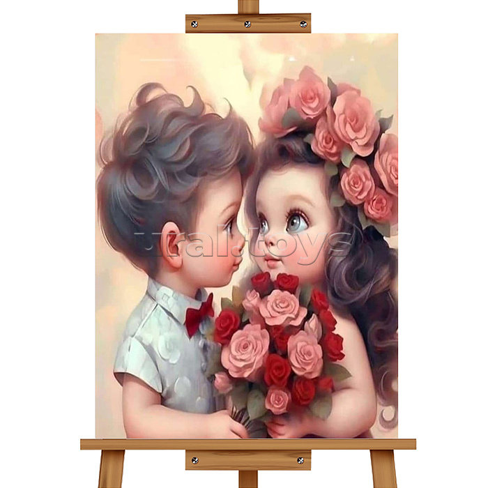 Набор для рисования "Картина по номерам 40х50 см. Милая парочка"