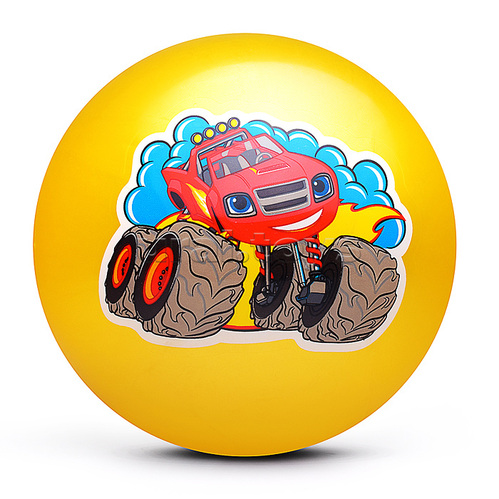 Мяч пвх 23 см "Вспыш" с наклейкой, в сетке