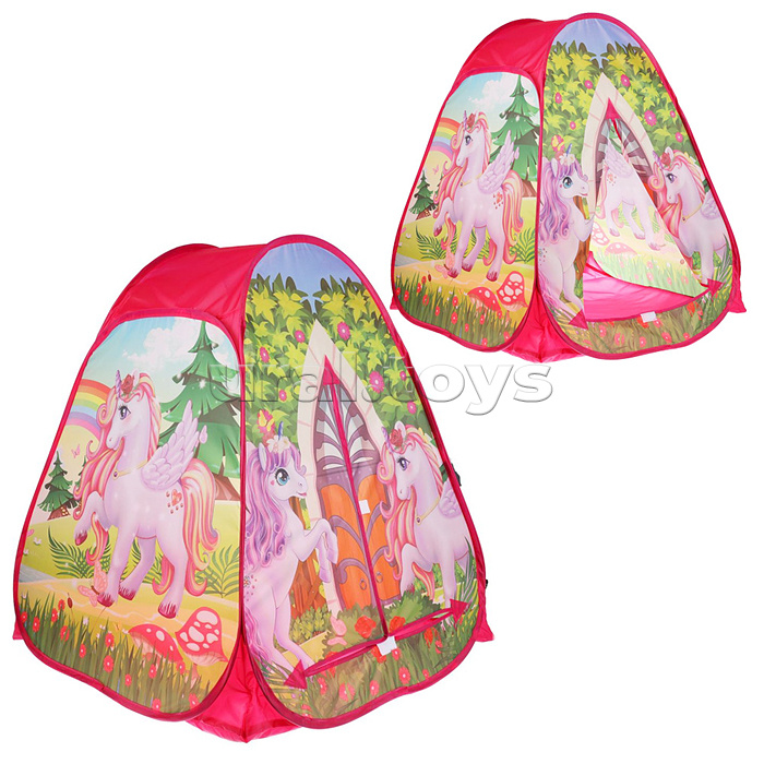 Палатка детская игровая "Единороги" в сумке