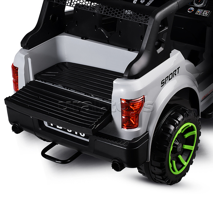 Электромобиль детский "Крутой внедорожник" (цвет серый)