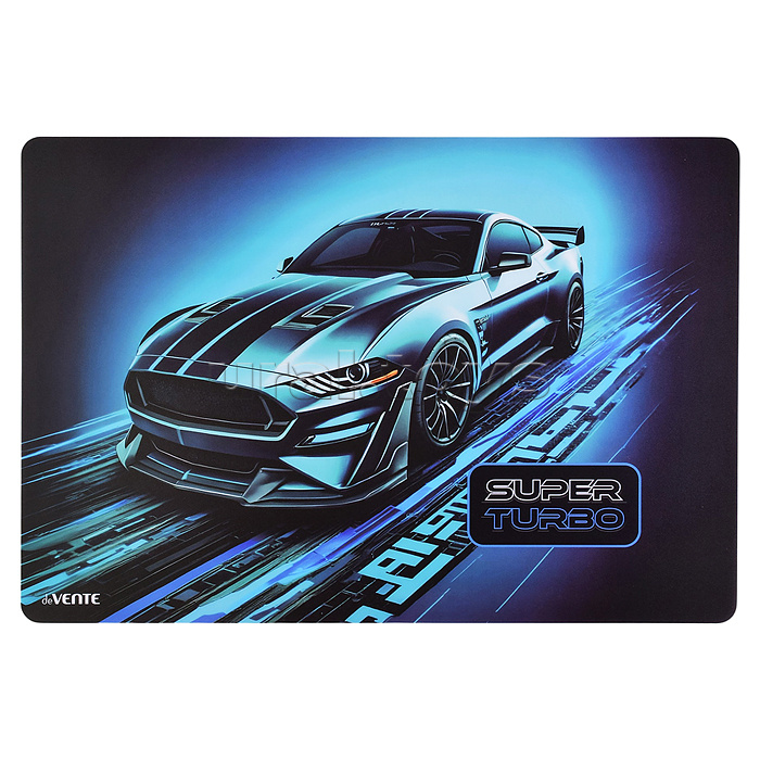 Накладка на стол "Super Turbo" 43x29 см, пластиковая 500 мкм, с цветным рисунком, индивидуальная упаковка