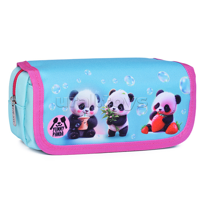 Пенал "Yummy Panda" 20,5x9,5x7 см, прямоугольный для 40 предметов, отделение на молнии, наружный карман на молнии, с верхней створкой на липучке, плотный износостойкий полиэстер с водоотталкивающей пропиткой Пенал "Yummy Panda" 20,5x9,5x7 см, прямоугольный для 40 предметов, отделение на молнии, наружный карман на молнии, с верхней створкой на липучке, плотный износостойкий полиэстер с водоотталкивающей пропиткой