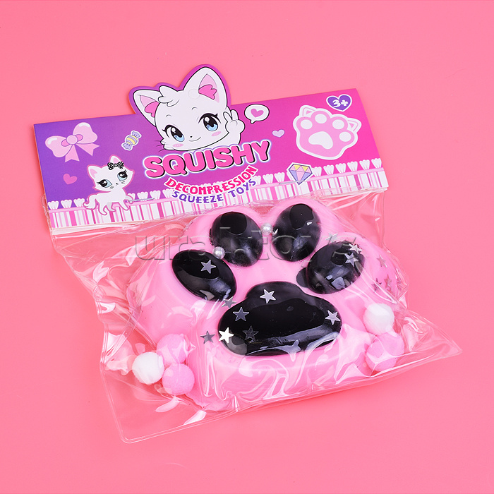 Игрушка-антистресс "Лапка котика"