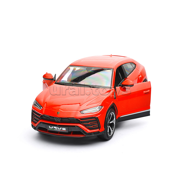 Машинка die-cast Lamborghini Urus, 1:25, красная, открывающиеся двери. Машинка die-cast Lamborghini Urus, 1:25, красная, открывающиеся двери.